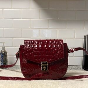Brahmin Crocodile print Crossbody bag